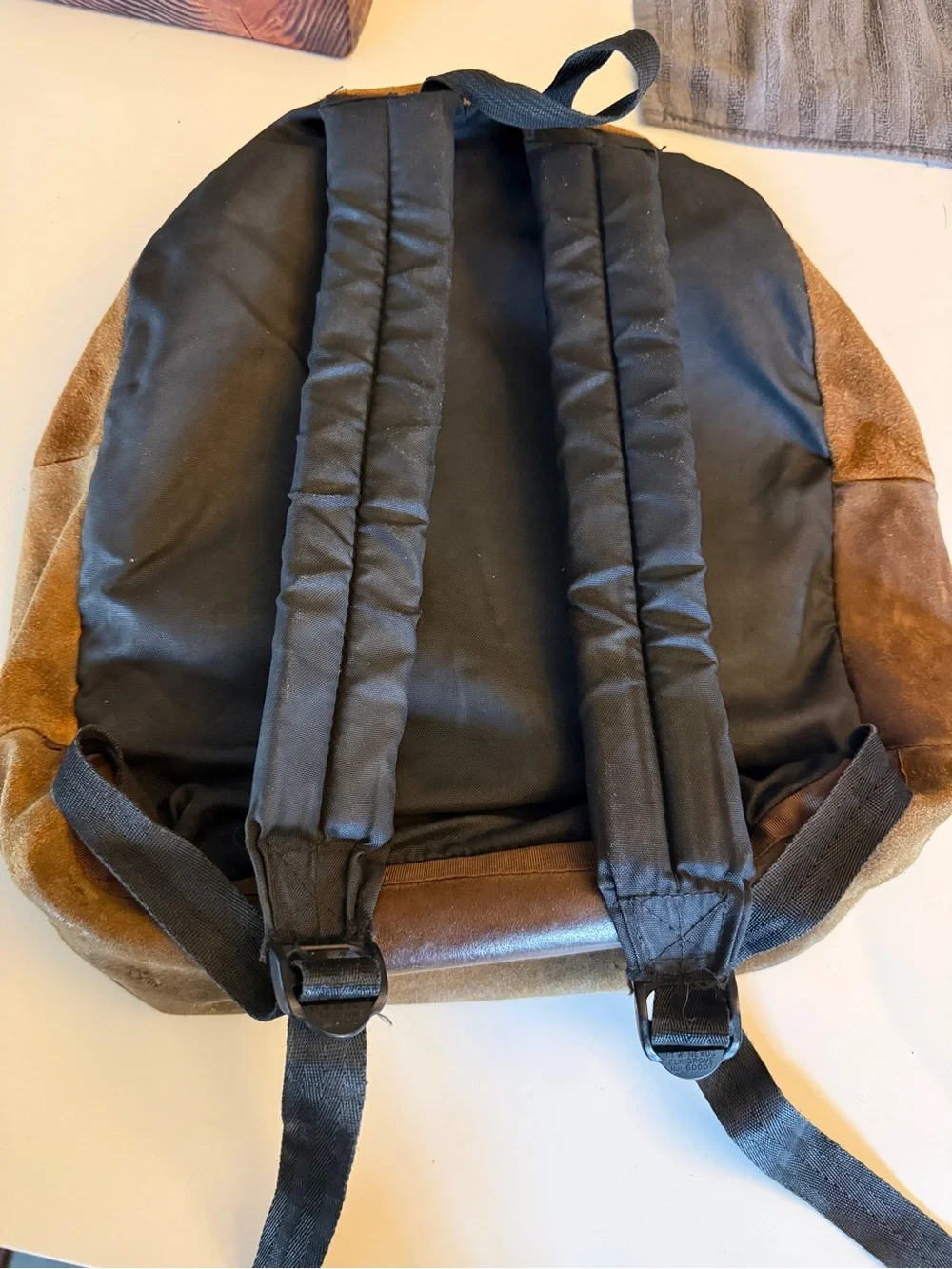 Jansport Brown Suede Adventure Backpack